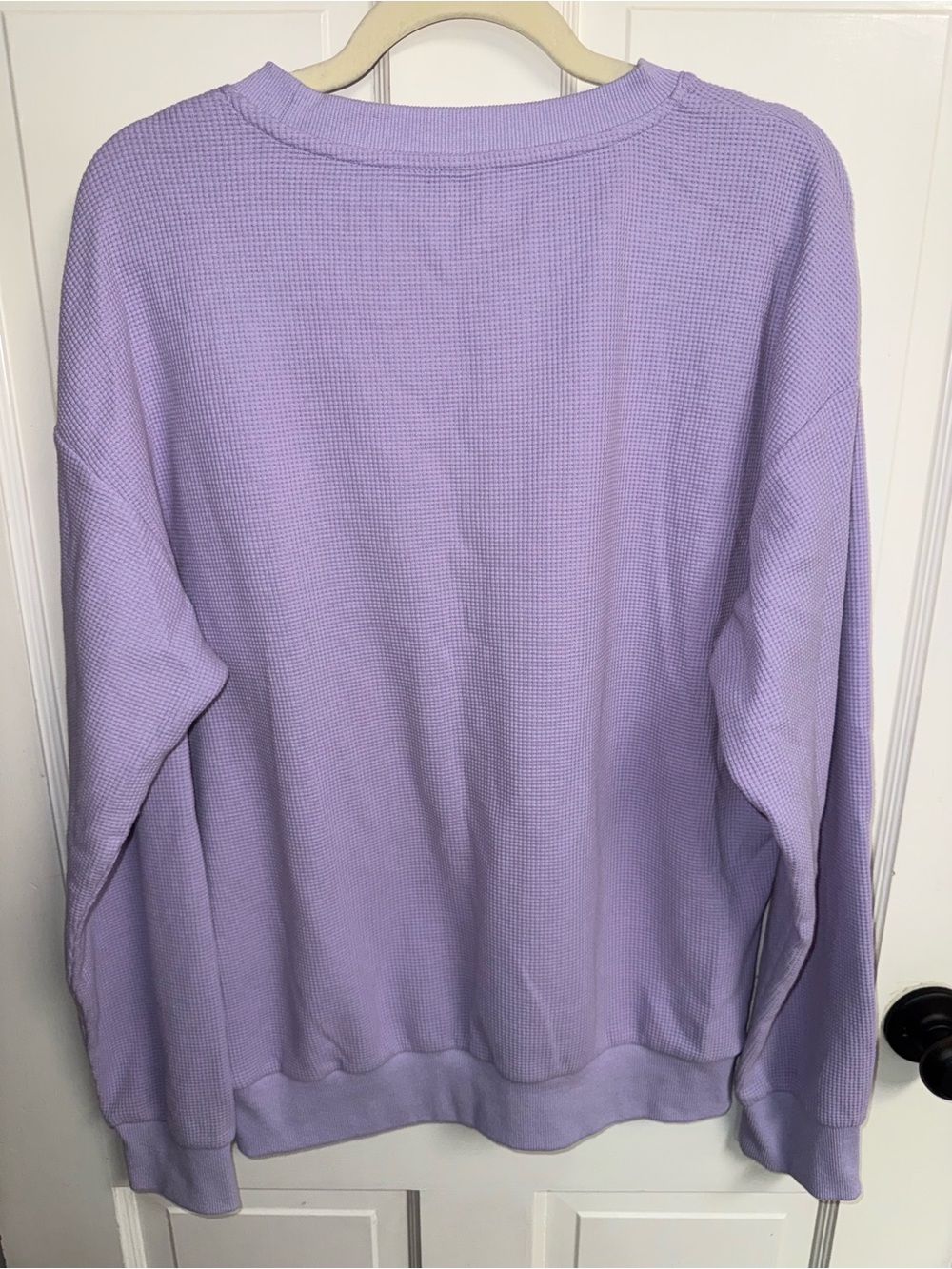 Comfrt Lavender Waffle Lounge long sleeve Crewneck size medium. - Picture 7 of 7